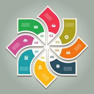 Vector Progress Background / Product Choice or Version. Stock Illustration