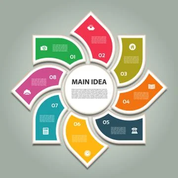 Vector Progress Background / Product choice or Version. Stock Illustration