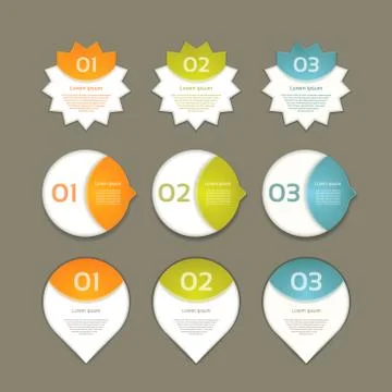 Vector Progress Background / Product Choice or Version. eps 10 Stock Illustration