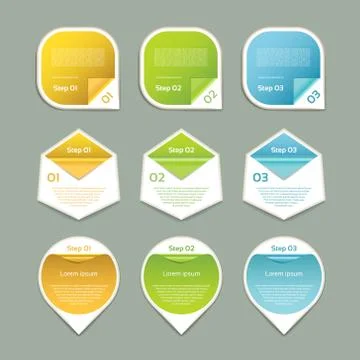 Vector Progress Background / Product Choice or Version. eps 10 Stock Illustration