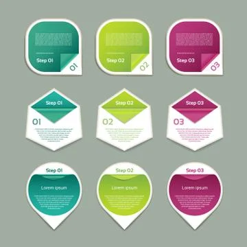 Vector Progress Background / Product Choice or Version. eps 10 Stock Illustration