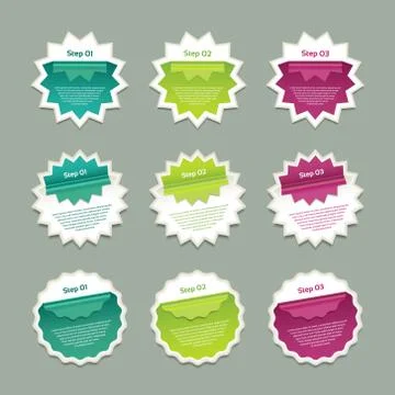 Vector Progress Background / Product Choice or Version. eps 10 Stock Illustration