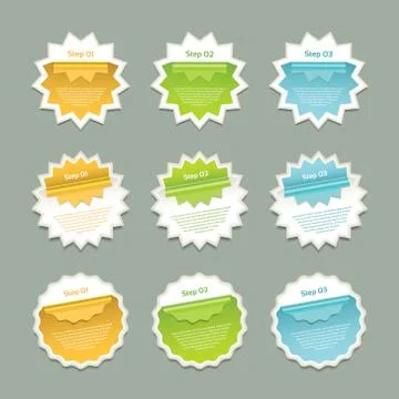 Vector Progress Background / Product Choice or Version. eps 10 Stock Illustration