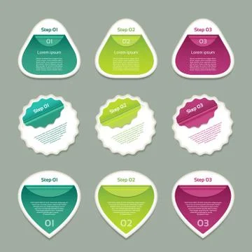 Vector Progress Background / Product Choice or Version. eps 10 Stock Illustration