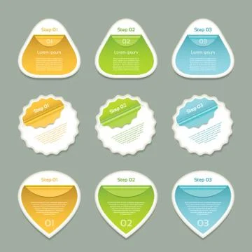 Vector Progress Background / Product Choice or Version. eps 10 Stock Illustration