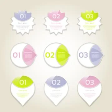 Vector Progress Background / Product Choice or Version. eps 10 Stock Illustration