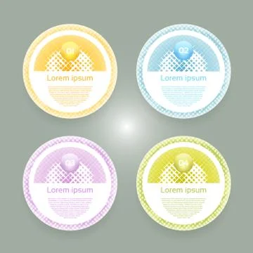 Vector Progress Background / Product Choice or Version. eps 10 Illustrazione stock