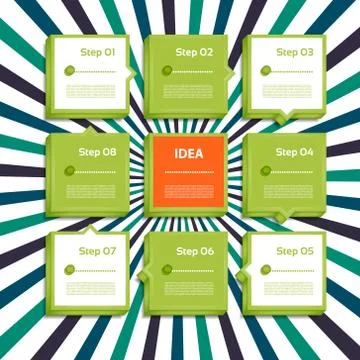 Vector Progress Background / Product choice or Version. Stock Illustration