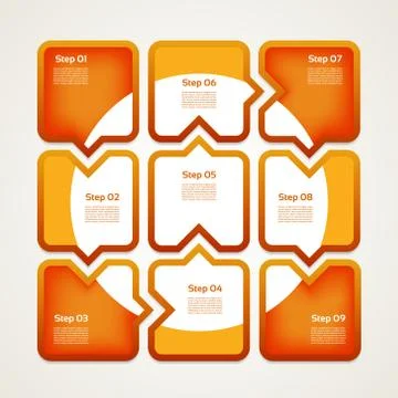 Vector Progress Background / Product choice or Version. Stock Illustration