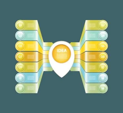 Vector Progress Background / Product Choice or Version. eps 10 Stock Illustration