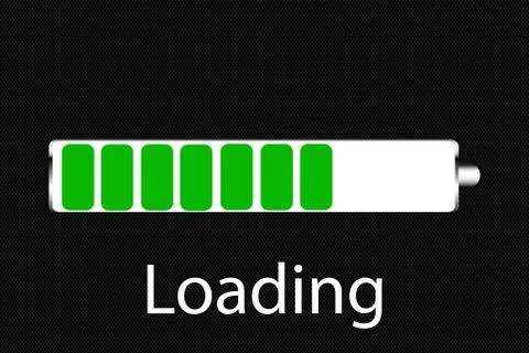 Vector progress loading bar, loading icon Stock Illustration