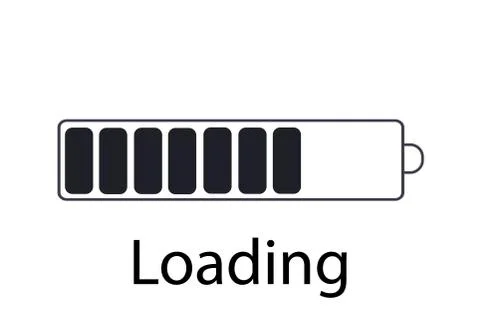 Vector progress loading bar, loading icon Stock Illustration
