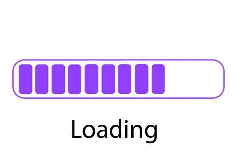 Vector progress loading bar, loading icon Stock Illustration