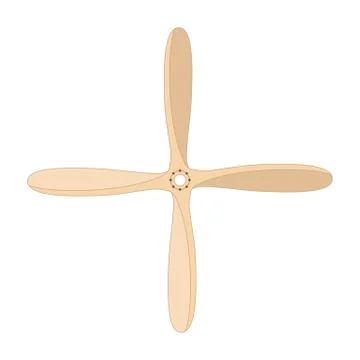 Vector propeller airscrew Stock Illustration
