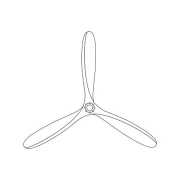 Vector propeller airscrew Stock Illustration