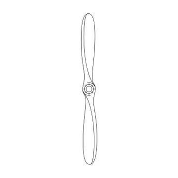 Vector propeller airscrew Stock Illustration