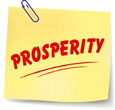 Vector prosperity message Stock Illustration