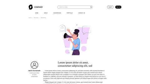 Vector protester in shadow of sharp lines style . Editable illustration Stock Illustration