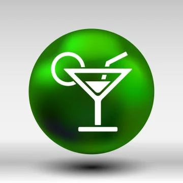 Vector pub wine drinks cold liquid logo cocktail Stock Illustration