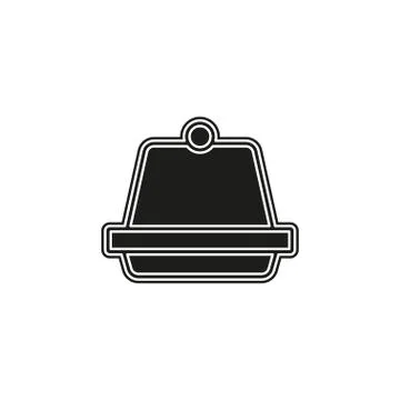 Vector Pudding jelly dessert, sweet chocolate illustration - cake Stock Illustration