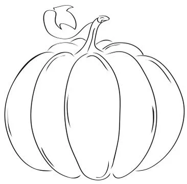 Vector Pumkin Silhouette Stock Illustration