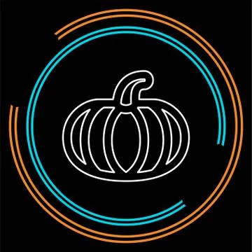 Vector pumpkin illustration, vegetarian Stock Illustration