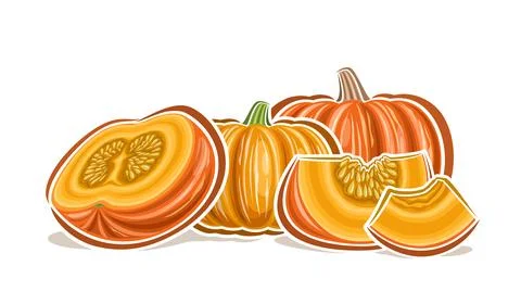 Vector Pumpkin Logo Stock Illustration