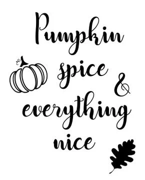 Vector pumpkin spice Stock Illustration