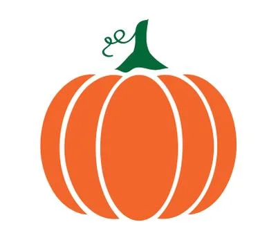 Vector Pumpkin With Swirls Stock Illustration