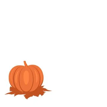 Vector of pumpkins isolated on a white background. Stock Illustration