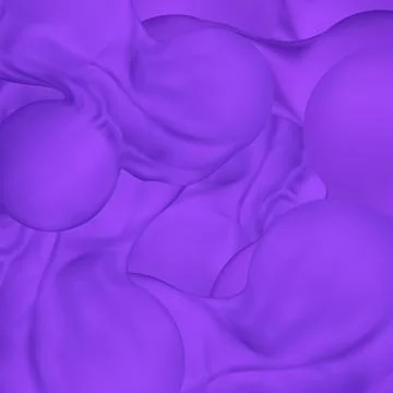Vector purple background from balls covered with cloth with folds and tension Stock Illustration