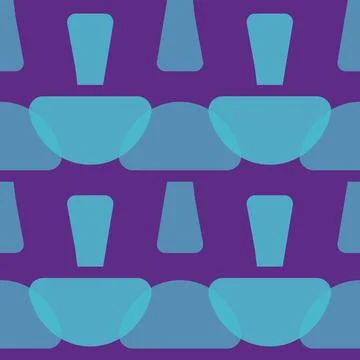 Vector Purple Mushrooms Textured repeat pattern background design Stock Illustration