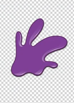 Vector purple splash with transparency background. Stockillustratie