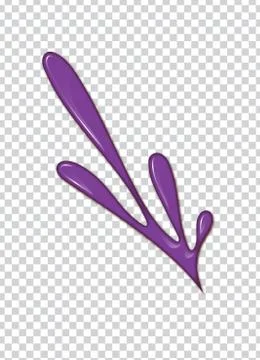 Vector purple splash with transparency background. 스톡 일러스트