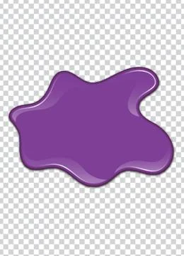 Vector purple splash with transparency background. Illustrazione stock