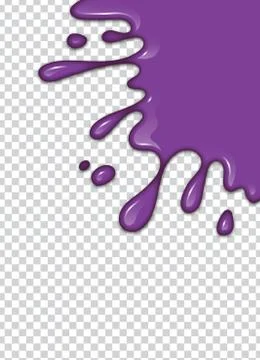 Vector purple splash with transparency background. Illustrazione stock