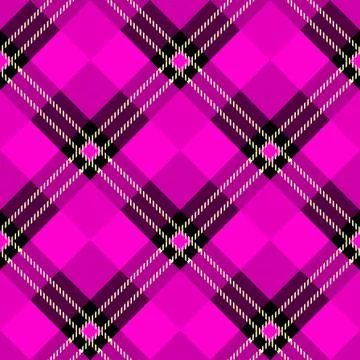 Vector purple tartan plaid pattern for background eps10 Stock Illustration