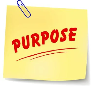 Vector purpose note Stock Illustration