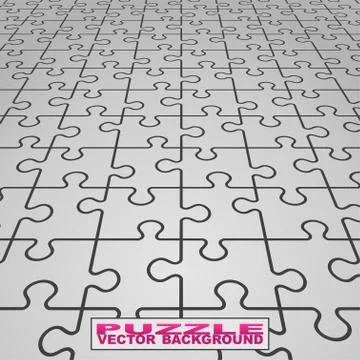 Vector puzzle background Stock Illustration