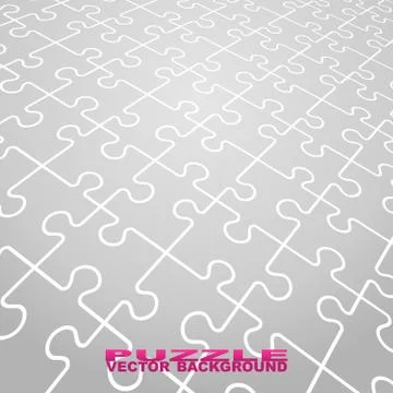 Vector puzzle backgrounds Stock Illustration