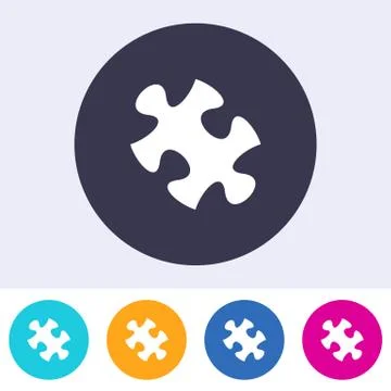 Vector puzzle piece icon Stock-Illustration