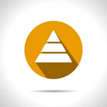 Vector pyramid icon. Eps10 Stock Illustration