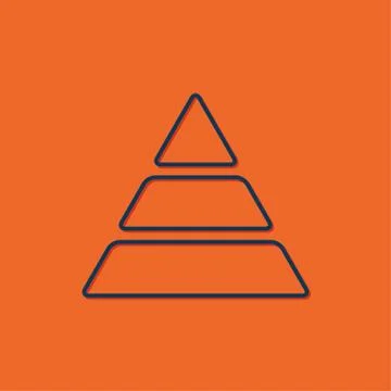 Vector pyramid icon Stock Illustration