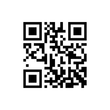 Vector QR code sample for smartphone scanning isolated on white background. Stock Illustration