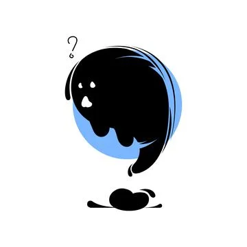 Vector question doodle in flat style Stock Illustration