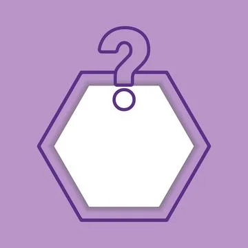 Vector of Question Frame. Perfect for question design, question template, etc. Stock Illustration