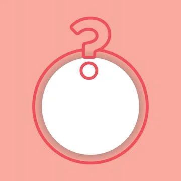 Vector of Question Frame. Perfect for question design, question template, etc. Stock Illustration