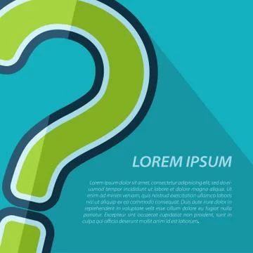 Vector question mark icon. Eps10 Stock Illustration
