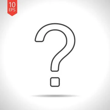Vector question mark icon Stock Illustration