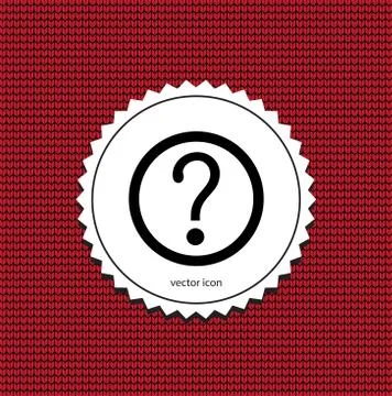 Vector question mark icon Stock Illustration